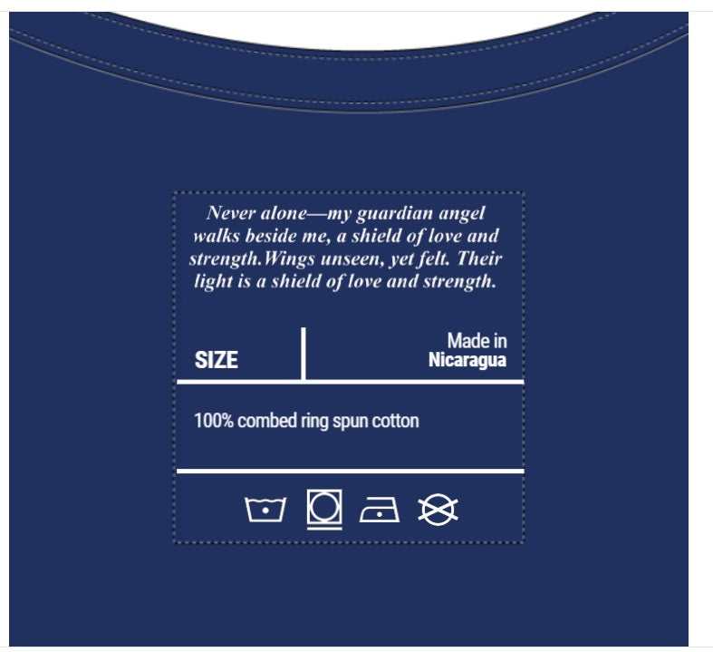 Wovenlight- Light & Grace Boho Angel Feather with Heart T-Shirt