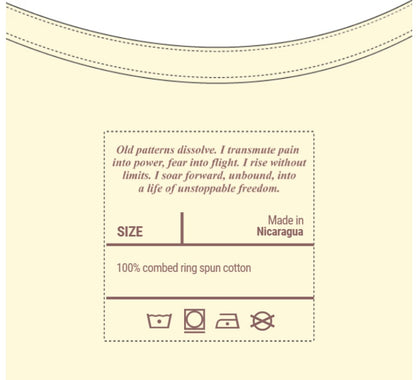 Boho Earth-Transform and Rise Butterfly with Wolf T-Shirt